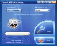 Smart NTFS Recovery screenshot